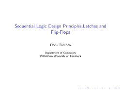 Sequential Logic Design Principles.Latches and Flip-Flops
