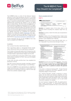 The W-8BEN-E Form: How Should it be Completed?