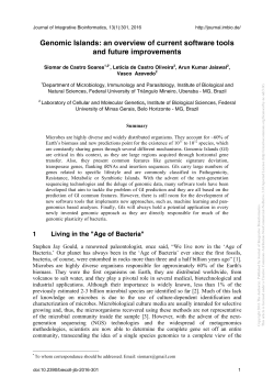 Full article  - Journal of Integrative Bioinformatics
