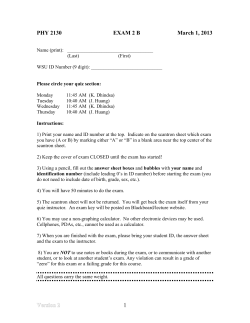 Exam 2 answers: version B