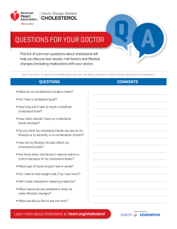 Cholesterol Questions To Ask Your Doctor