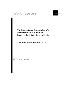 Tim Donais and Andreas Pickel, The International