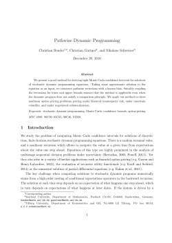 Pathwise Dynamic Programming