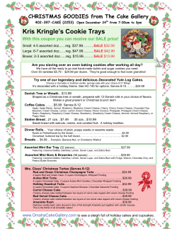 Kris Kringle`s Cookie Trays