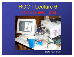 Functions and Fitting