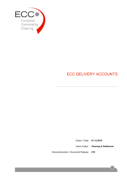 ecc delivery accounts - European Commodity Clearing AG