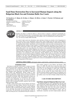 Sand Dune Destruction Due to Increased Human Impacts