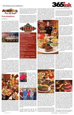 365 dining: texas roadhouse - restaurantmarketingdbq.com