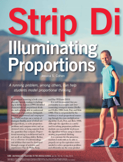 Strip Diagrams: Illuminating Proportions