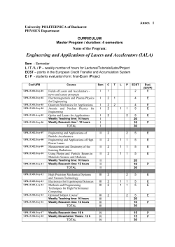 Engineering and Applications of Lasers and Accelerators (IALA)