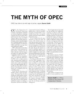 THE MYTH OF OPEC - The Centre for Independent Studies
