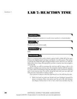 LAB 7: REACTION TIME