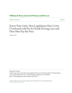 Know Your Limit: How Legislatures Have Gone Overboard with Per