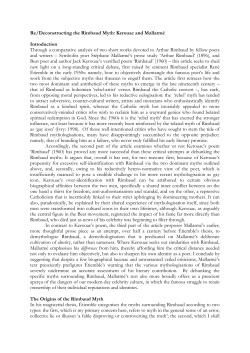 Re/Deconstructing the Rimbaud Myth: Kerouac and