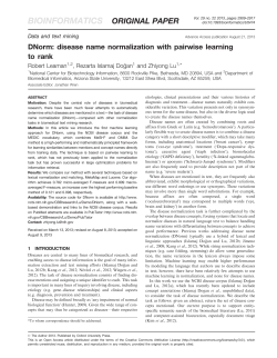 DNorm: disease name normalization with pairwise learning to rank