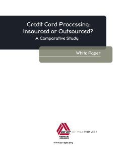 Credit Card Processing: Insourced or Outsourced? - CO