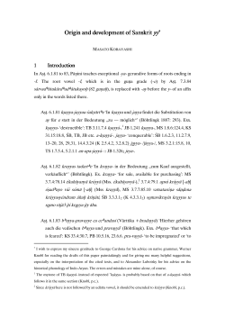 Kobayashi Origin and Development of Sanskrit yy