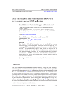 DNA condensation and redissolution
