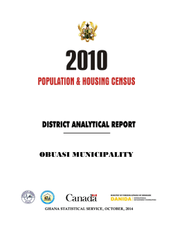 obuasi municipality - Ghana Statistical Service