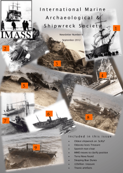September 2012 - International Shipwreck Conference