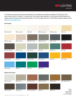 See Color Chart for Details