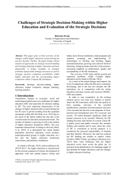 Challenges of Strategic Decision-Making within