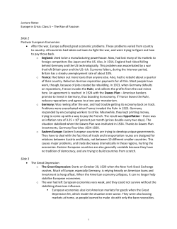 Europe in crisis: Class 5 &ndash; The rise of fascism