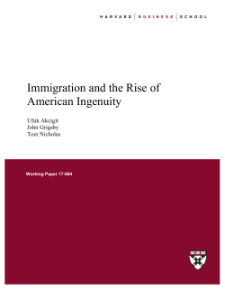 Immigration and the Rise of American Ingenuity