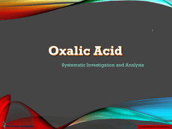 Oxalic Acid-Global Market research Report