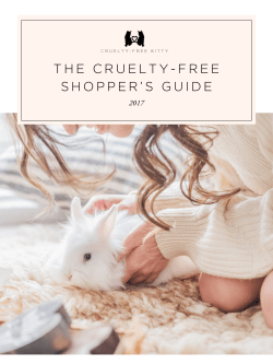 the cruelty-free shopper`s guide - Cruelty