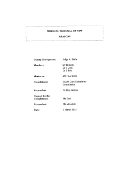 HCCC v Herron - Medical Council of New South Wales
