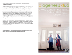 Eleven Songs On Poems Of Anne Bradstreet, for Soprano and Cello