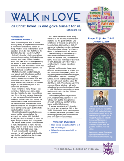 Proper 22 | Luke 17:5-10 October 2, 2016 Reflection Questions