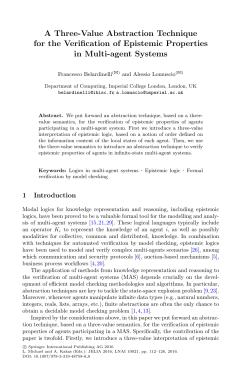 A Three-Value Abstraction Technique for the Verification of
