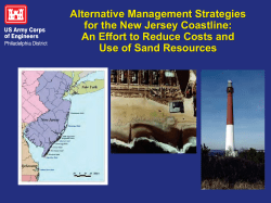 Alternative Management Strategies for the New Jersey Coastline: An