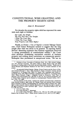 CONSTITUTIONAL WISH GRANTING AND THE PROPERTY