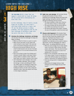 leader noTes for challenge 1