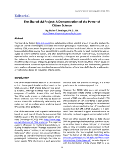 The Shared cM Project: A Demonstration of the Power of Citizen