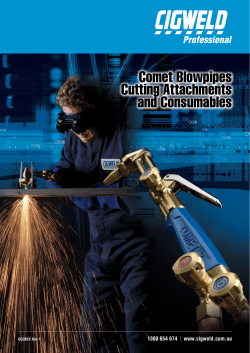 Comet Blowpipes Cutting Attachments and Consumables