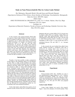 Study on Nano Polyacrylonitrile Fiber by Cotton Candy Method