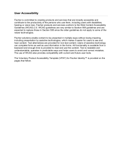 Accessibility - Fischer International