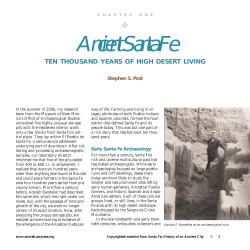 Ancient Santa Fe - School for Advanced Research