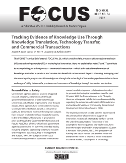 FOCUS Number 34 Technical Brief