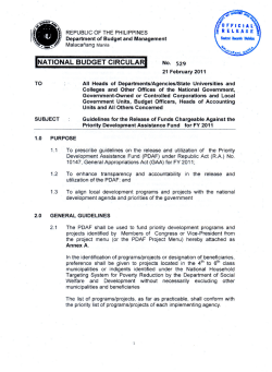National Budget Circular No. 529