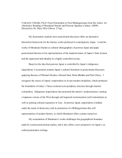 From postmodern to post bildungsroman from the ashes