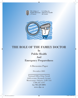 the role of the family doctor