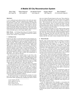 A Mobile 3D City Reconstruction System - UNC CS - UNC