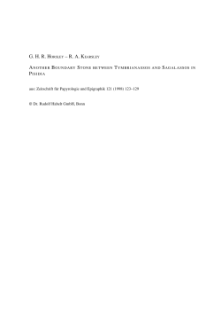 G. H. R. HORSLEY &ndash; R. A. KEARSLEY