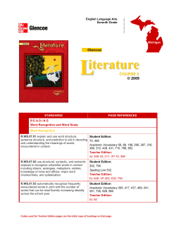 English Language Arts Seventh Grade &mdash; Literature