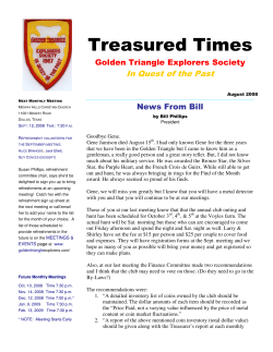 Sep - Golden Triangle Explorers Society